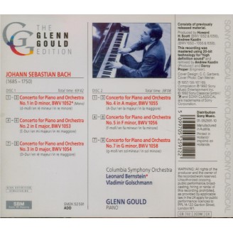 BACH - Gould - Concerto pour clavecin et cordes n°1 en ré mineur BWV.105..